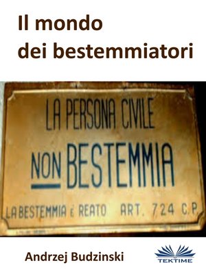 cover image of Il Mondo Dei Bestemmiatori